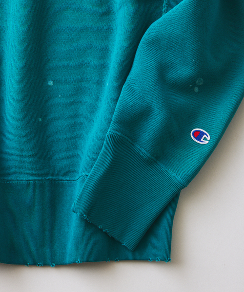 Champion(チャンピオン)の「CHAMPION / チャンピオン 別注 リバースウィーブ(R) オーバーダイ スウェット(スウェット・メンズ・ライトブルー/イエロー/ブラウン/ブラック・MEDIUM/X-LARGE/LARGE)」の14枚目の写真