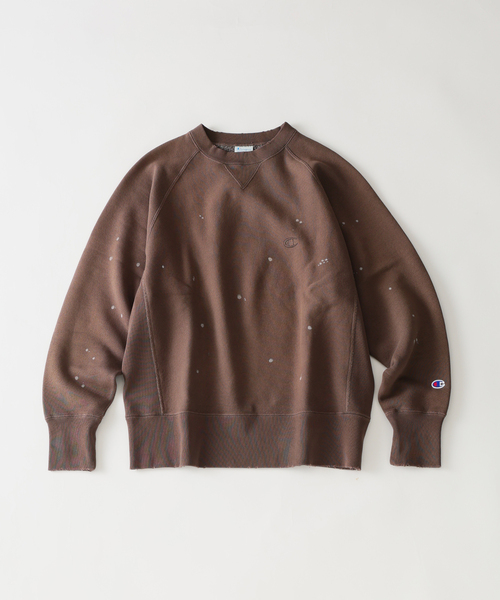 Champion(チャンピオン)の「CHAMPION / チャンピオン 別注 リバースウィーブ(R) オーバーダイ スウェット(スウェット・メンズ・ライトブルー/イエロー/ブラウン/ブラック・MEDIUM/X-LARGE/LARGE)」の5枚目の写真