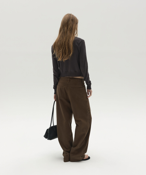 LCDC TM（エルシーディーシーティーエム）の「ASYMMETRIC LAYERED CARDIGAN (BROWN)（カーディガン/ボレロ・レディース・その他・OS）」の3枚目の写真