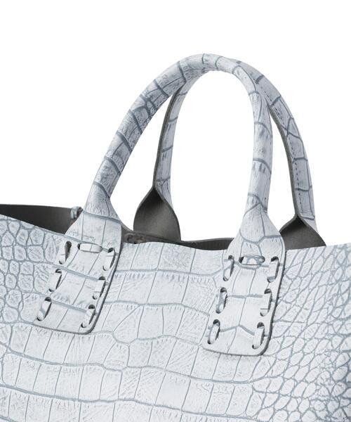 POMTATA(ポンタタ)の「POMTATA/ポンタタ/SHACK TOTE(トートバッグ・メンズ・ホワイト・F)」の5枚目の写真