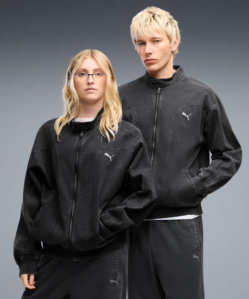 PUMA(プーマ)の「PUMA プーマ ユニセックス フューチャー プーマ アーカイブ T7 リラックスド(ジャージ・メンズ・ライトブルー/ブラック・XX-LARGE/LARGE/X-LARGE/SMALL/MEDIUM)」の2枚目の写真