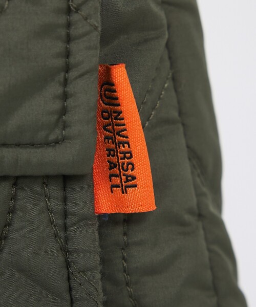 UNIVERSAL OVERALL(ユニバーサルオーバーオール)の「【UNIVERSAL OVERALL/ユニバーサルオーバーオール】QUILT HALFCOAT/キルティングジャケット/秋冬アウター【WEB限定】(ブルゾン・レディース・カーキ・フリー)」の14枚目の写真
