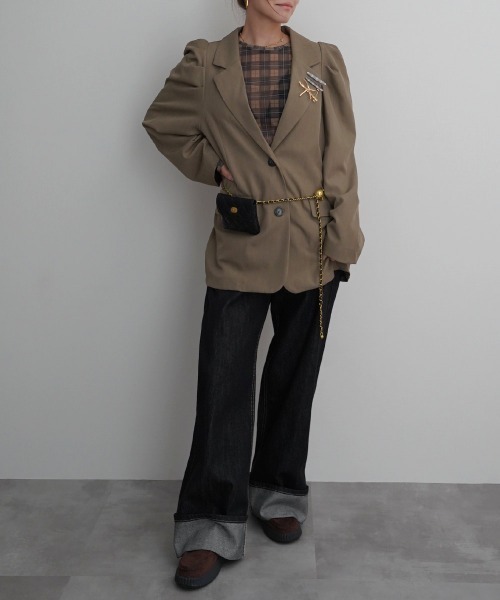 Rashik(ラシク)の「【Rashik】チェック柄シアートップス(Tシャツ/カットソー・レディース・レッド/イエロー/グリーン・FREE)」の14枚目の写真