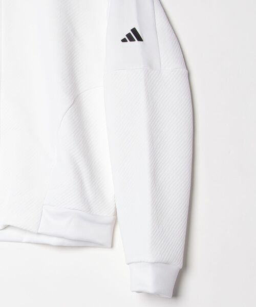 adidas(アディダス)の「クライマウォーム ジャカード パターンド フルジップ ジャケット【adidas Golf/アディダスゴルフ】(ブルゾン・レディース・ホワイト・XX-LARGE/LARGE/MEDIUM/SMALL/X-LARGE/X-SMALL)」の8枚目の写真