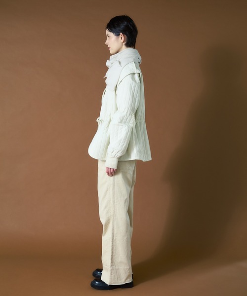 THE GOODLAND MARKET(ザグッドランドマーケット)の「cwtch CORDUROY WIDE PANTS(その他パンツ・レディース・ボルドー/アイボリー/ネイビー・2/1)」の6枚目の写真