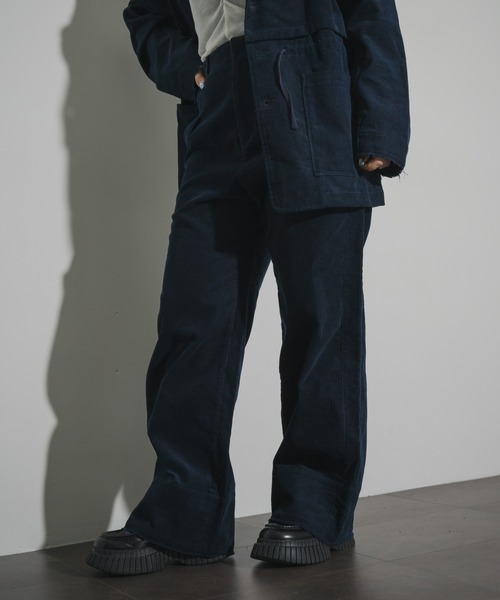 THE GOODLAND MARKET(ザグッドランドマーケット)の「cwtch CORDUROY WIDE PANTS(その他パンツ・レディース・ボルドー/アイボリー/ネイビー・2/1)」の13枚目の写真