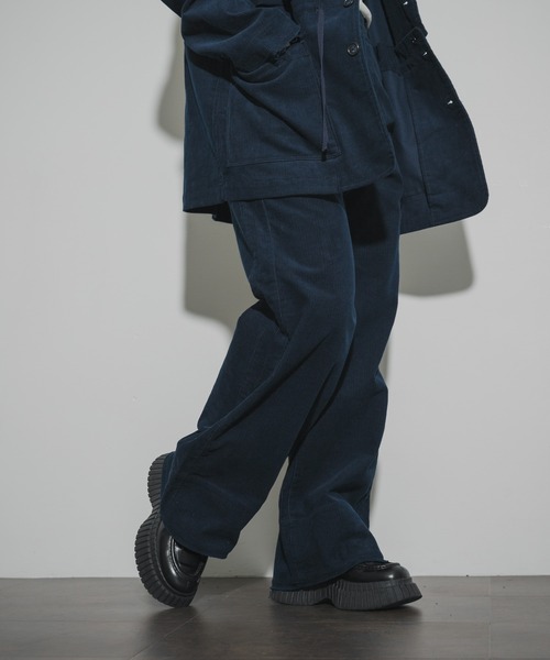 THE GOODLAND MARKET(ザグッドランドマーケット)の「cwtch CORDUROY WIDE PANTS(その他パンツ・レディース・ボルドー/アイボリー/ネイビー・2/1)」の14枚目の写真