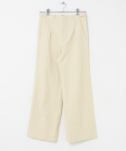 THE GOODLAND MARKET(ザグッドランドマーケット)の「cwtch CORDUROY WIDE PANTS(その他パンツ・レディース・ボルドー/アイボリー/ネイビー・2/1)」の18枚目の写真