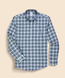 ストレッチコットンツイル チェック カジュアルシャツ Regular Fit