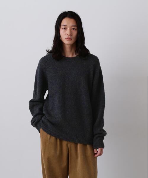 YLEVE(イレーヴ)の「YLEVE / ITARIAN MERINO WOOL MELANGE KNIT PULL OVER(ニット/セーター・メンズ・ネイビー/ブルー・5/4)」の2枚目の写真