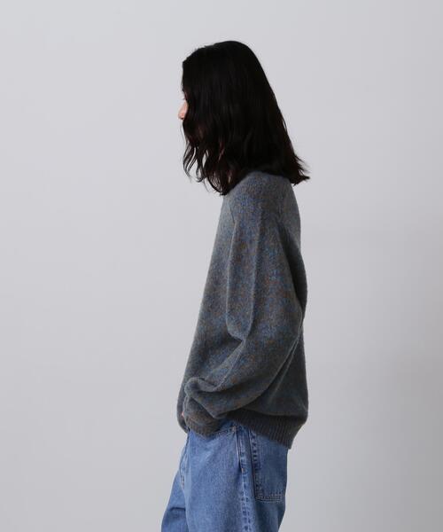 YLEVE(イレーヴ)の「YLEVE / ITARIAN MERINO WOOL MELANGE KNIT PULL OVER(ニット/セーター・メンズ・ネイビー/ブルー・5/4)」の5枚目の写真