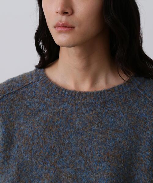 YLEVE(イレーヴ)の「YLEVE / ITARIAN MERINO WOOL MELANGE KNIT PULL OVER(ニット/セーター・メンズ・ネイビー/ブルー・5/4)」の7枚目の写真