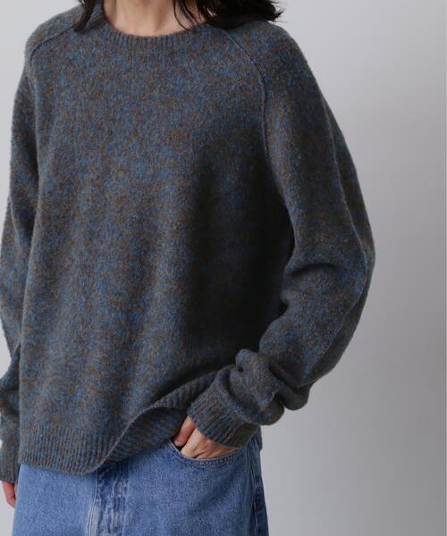 YLEVE(イレーヴ)の「YLEVE / ITARIAN MERINO WOOL MELANGE KNIT PULL OVER(ニット/セーター・メンズ・ネイビー/ブルー・5/4)」の8枚目の写真