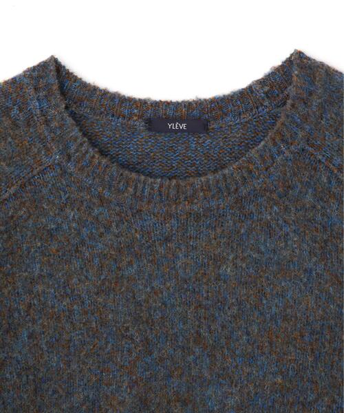 YLEVE(イレーヴ)の「YLEVE / ITARIAN MERINO WOOL MELANGE KNIT PULL OVER(ニット/セーター・メンズ・ネイビー/ブルー・5/4)」の12枚目の写真