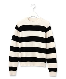 AG by aquagirl | ワイドピッチボーダーニット(ニット/セーター)