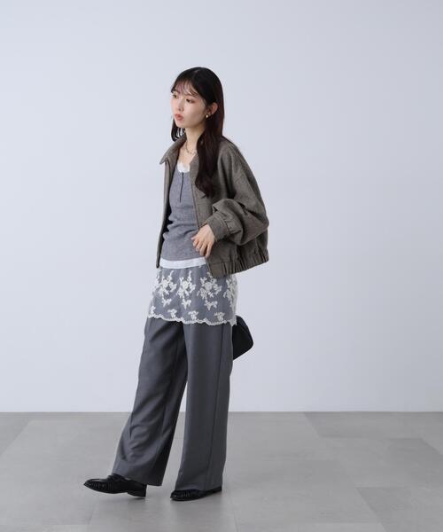 FREE'S MART（フリーズマート）の「◆レースセットストレートワイドパンツ（その他パンツ・レディース・ブラウン/グレー・SMALL/MEDIUM）」の17枚目の写真
