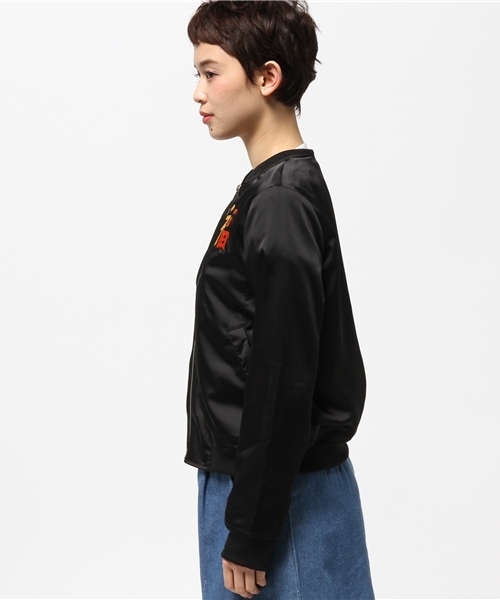 CIAOPANIC（チャオパニック）の「【Ciaopanic】　刺繍ZIPブルゾン（ブルゾン・レディース・ブラック/ネイビー・FREE）」の7枚目の写真