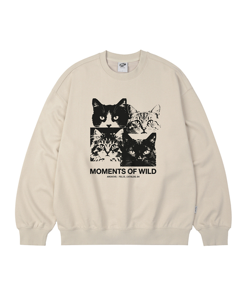 WILDROCK(ワイルドロック)の「MOMENTS OF WILD オーバーサイズ スウェット_9 COL(スウェット・レディース・ネイビー/ブルー/ダークグレー/チャコール/ピンク/ブラウン/ベージュ/アイボリー/ブラック・LARGE/SMALL/MEDIUM)」の1枚目の写真
