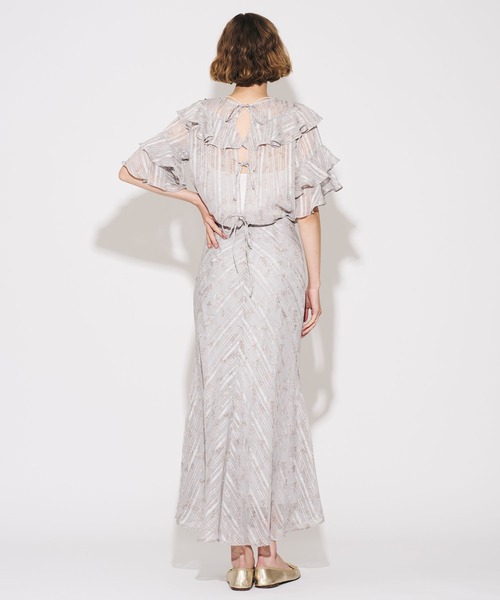 ME COUTURE（ミークチュール）の「25th シアーノスタルフルールスカート（スカート・レディース・アイボリー/ライトブルー・1/0）」の7枚目の写真