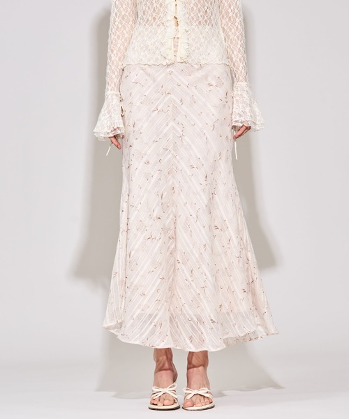 ME COUTURE（ミークチュール）の「25th シアーノスタルフルールスカート（スカート・レディース・アイボリー/ライトブルー・1/0）」の10枚目の写真