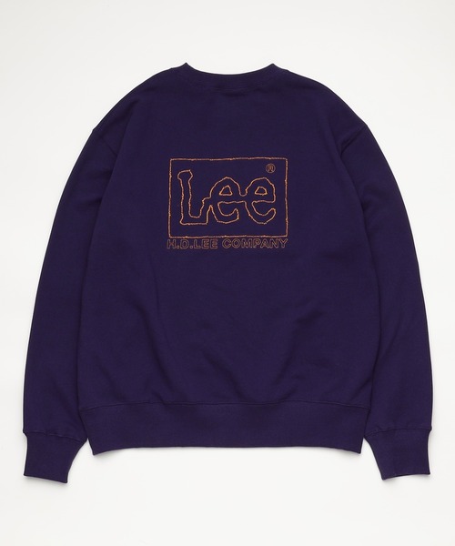 Lee(リー)の「Lee/リー BACK EMBROIDERY SEWAT/ バック刺繍スウェット【親子】(スウェット・メンズ・ネイビー/ホワイト/ブラック/グレー・LARGE/SMALL/X-LARGE/MEDIUM)」の1枚目の写真