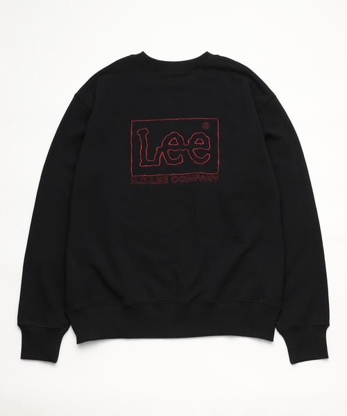 Lee(リー)の「Lee/リー BACK EMBROIDERY SEWAT/ バック刺繍スウェット【親子】(スウェット・メンズ・ネイビー/ホワイト/ブラック/グレー・LARGE/SMALL/X-LARGE/MEDIUM)」の3枚目の写真