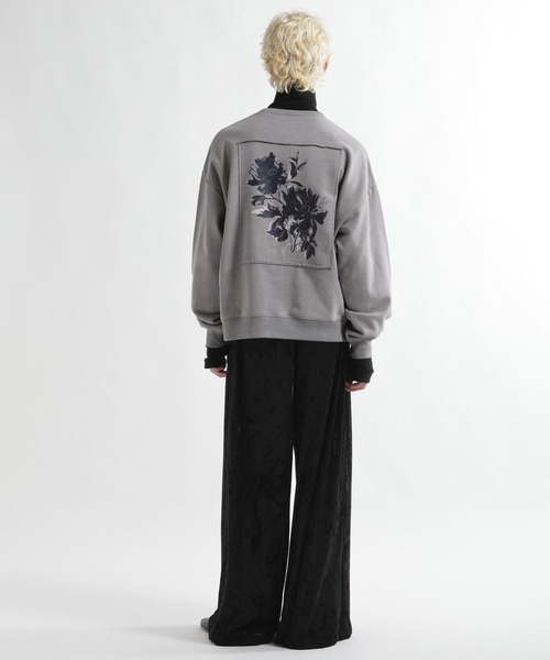 HARE（ハレ）の「フラワーアートピグメントバックプリントスウェット(HARE)（スウェット・メンズ・グレー/レッド/ブラック・FREE）」の7枚目の写真