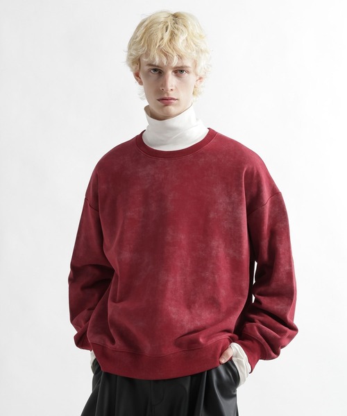 HARE（ハレ）の「フラワーアートピグメントバックプリントスウェット(HARE)（スウェット・メンズ・グレー/レッド/ブラック・FREE）」の17枚目の写真