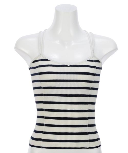 Another Edition(アナザーエディション)の「スパンテレコキャミソール/AEMFC TCスパンテレコキャミ◆(キャミソール・レディース・ホワイト/ブラック/ベージュ/ネイビー・FREE)」の4枚目の写真