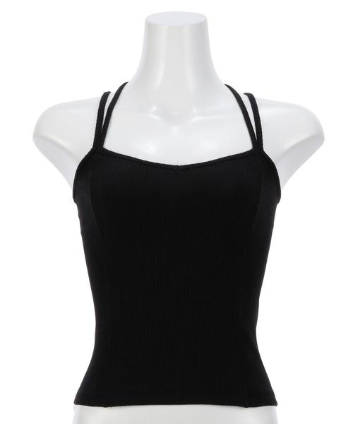 Another Edition(アナザーエディション)の「スパンテレコキャミソール/AEMFC TCスパンテレコキャミ◆(キャミソール・レディース・ホワイト/ブラック/ベージュ/ネイビー・FREE)」の3枚目の写真