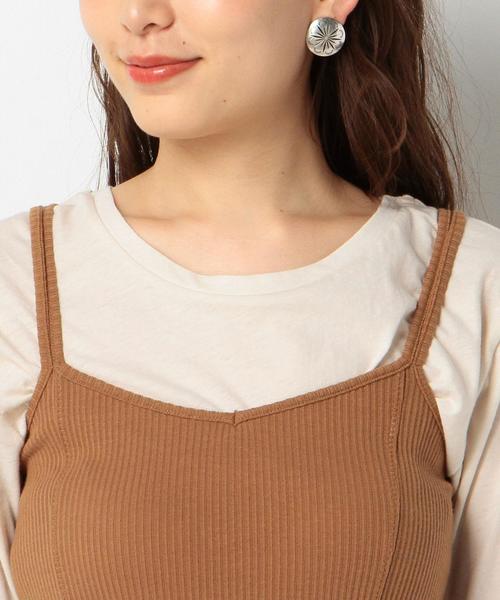 Another Edition(アナザーエディション)の「スパンテレコキャミソール/AEMFC TCスパンテレコキャミ◆(キャミソール・レディース・ホワイト/ブラック/ベージュ/ネイビー・FREE)」の9枚目の写真