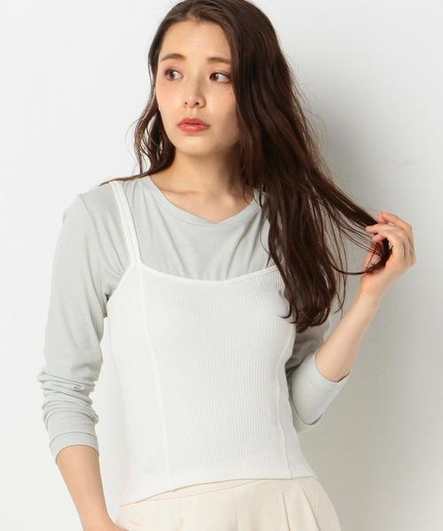 Another Edition(アナザーエディション)の「スパンテレコキャミソール/AEMFC TCスパンテレコキャミ◆(キャミソール・レディース・ホワイト/ブラック/ベージュ/ネイビー・FREE)」の16枚目の写真