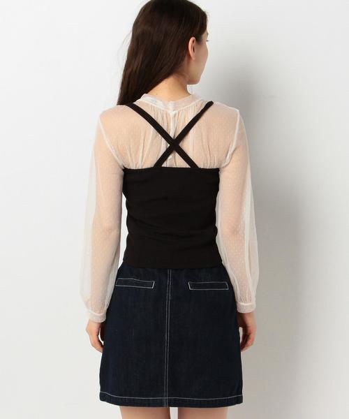 Another Edition(アナザーエディション)の「スパンテレコキャミソール/AEMFC TCスパンテレコキャミ◆(キャミソール・レディース・ホワイト/ブラック/ベージュ/ネイビー・FREE)」の15枚目の写真