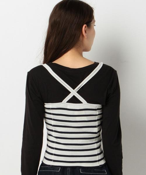 Another Edition(アナザーエディション)の「スパンテレコキャミソール/AEMFC TCスパンテレコキャミ◆(キャミソール・レディース・ホワイト/ブラック/ベージュ/ネイビー・FREE)」の20枚目の写真