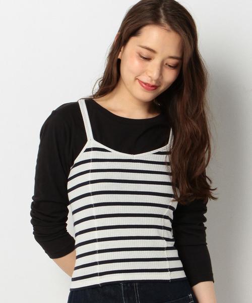 Another Edition(アナザーエディション)の「スパンテレコキャミソール/AEMFC TCスパンテレコキャミ◆(キャミソール・レディース・ホワイト/ブラック/ベージュ/ネイビー・FREE)」の22枚目の写真