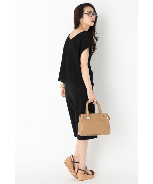 Noble（ノーブル）の「ギマコットン ドチガイテンジク2WAYプルオーバー◆（ニット/セーター・レディース・ベージュ/ライトグレー/ブラック・FREE）」の5枚目の写真