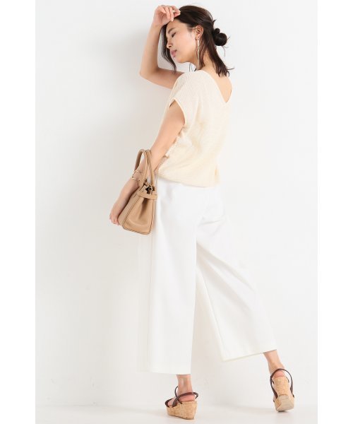 Noble（ノーブル）の「ギマコットン ドチガイテンジク2WAYプルオーバー◆（ニット/セーター・レディース・ベージュ/ライトグレー/ブラック・FREE）」の12枚目の写真