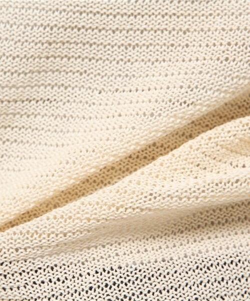 Noble（ノーブル）の「ギマコットン ドチガイテンジク2WAYプルオーバー◆（ニット/セーター・レディース・ベージュ/ライトグレー/ブラック・FREE）」の10枚目の写真