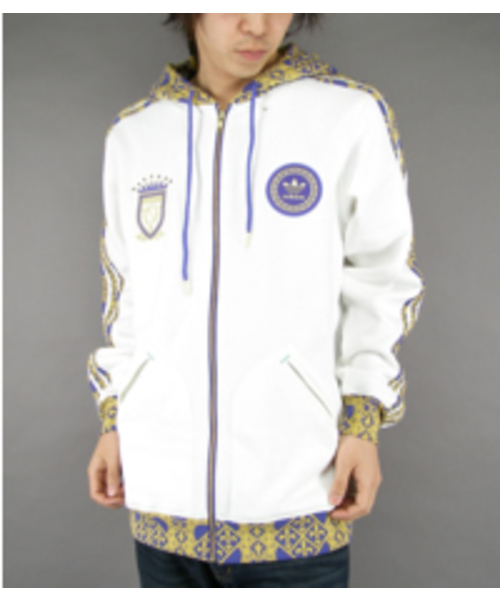 adidas(アディダス)の「NEW ORLEANS ZIP HOODY(パーカー・メンズ・ホワイト・XX-LARGE/LARGE/X-LARGE)」の1枚目の写真