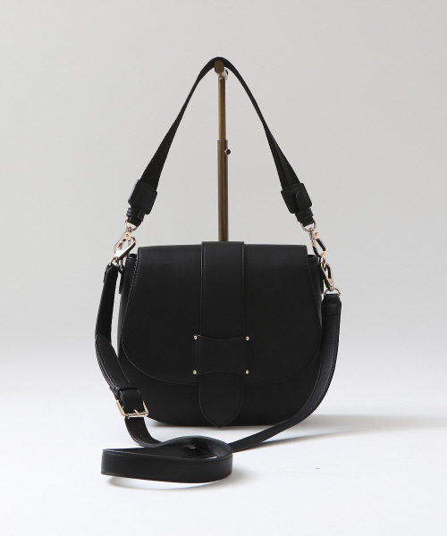 LOWELL things（ロウェル　シングス）の「配色サドルBAG（ショルダーバッグ・レディース・ブラック/ワイン/カーキ・FREE）」の4枚目の写真