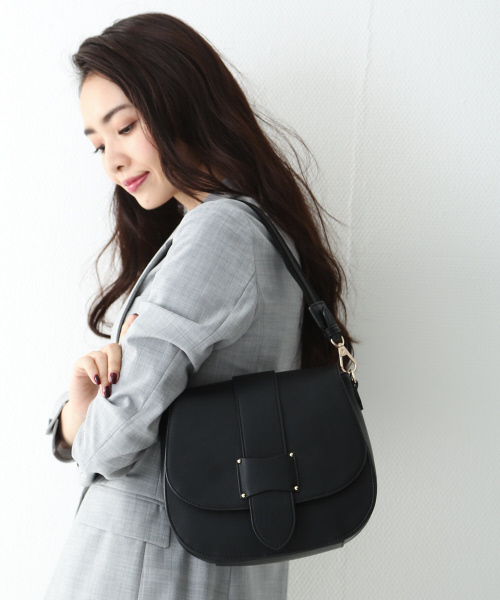 LOWELL things（ロウェル　シングス）の「配色サドルBAG（ショルダーバッグ・レディース・ブラック/ワイン/カーキ・FREE）」の13枚目の写真