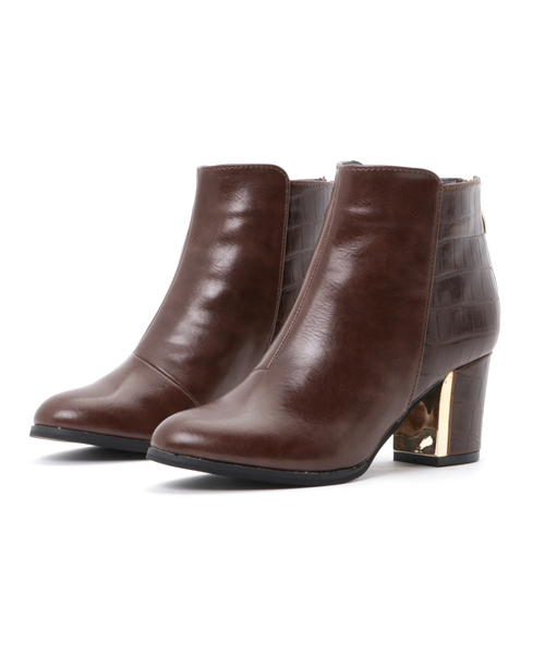 SESTO（セスト）の「チャンキーヒールのバックファスナーショートブーツ（ブーツ・レディース・ブラック系その他/ブラック系その他2/ブラウン系その他/ダークブラウン/ブラック・L/3L/S/M/LL）」の19枚目の写真