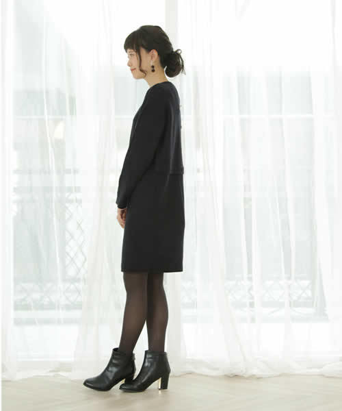 SESTO（セスト）の「チャンキーヒールのバックファスナーショートブーツ（ブーツ・レディース・ブラック系その他/ブラック系その他2/ブラウン系その他/ダークブラウン/ブラック・L/3L/S/M/LL）」の20枚目の写真