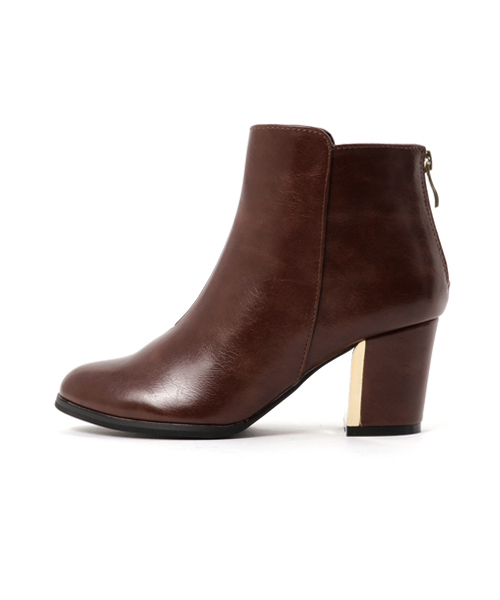 SESTO（セスト）の「チャンキーヒールのバックファスナーショートブーツ（ブーツ・レディース・ブラック系その他/ブラック系その他2/ブラウン系その他/ダークブラウン/ブラック・L/3L/S/M/LL）」の6枚目の写真