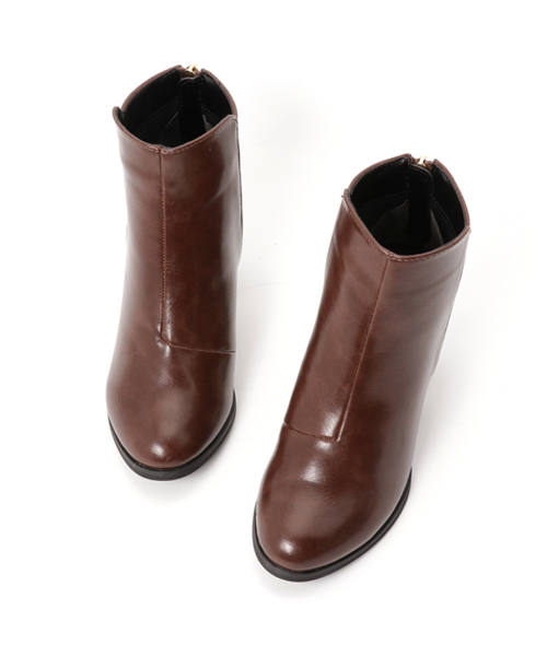 SESTO（セスト）の「チャンキーヒールのバックファスナーショートブーツ（ブーツ・レディース・ブラック系その他/ブラック系その他2/ブラウン系その他/ダークブラウン/ブラック・L/3L/S/M/LL）」の9枚目の写真