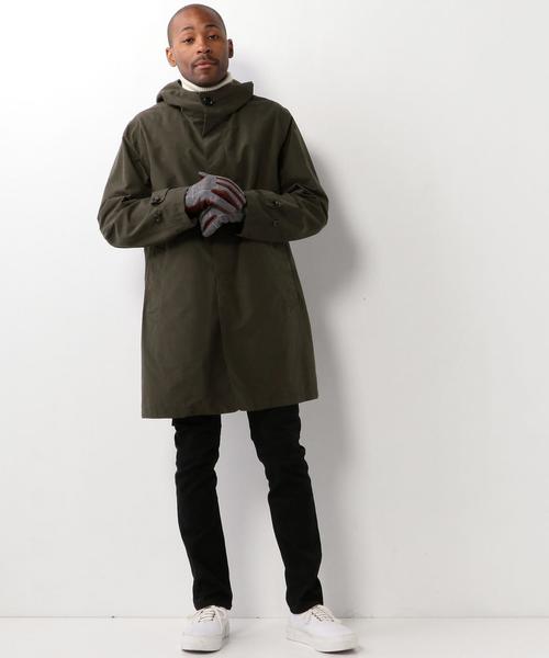 メンズ 定価53900 UNITED ARROWS UDETラミネートフーデットコート