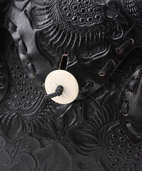 GRACE CONTINENTAL（グレースコンチネンタル）の「カービングバッグ柄小　エスニック（ハンドバッグ・レディース・ブラウン/ダークブラウン/ブラック・ﾌﾘ-）」の7枚目の写真