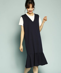 PLAIN CLOTHING | 裾ラッフルワンピース【PLAIN CLOTHING】(ワンピース)