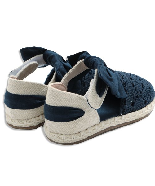 apres les cours（アプレレクール）の「リボンエスパドサンダル（サンダル・キッズ・サーモンピンク/ネイビー/カーキ・18/15 /20/14/21/17/16/19）」の5枚目の写真