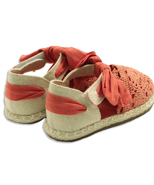 apres les cours（アプレレクール）の「リボンエスパドサンダル（サンダル・キッズ・サーモンピンク/ネイビー/カーキ・18/15 /20/14/21/17/16/19）」の6枚目の写真